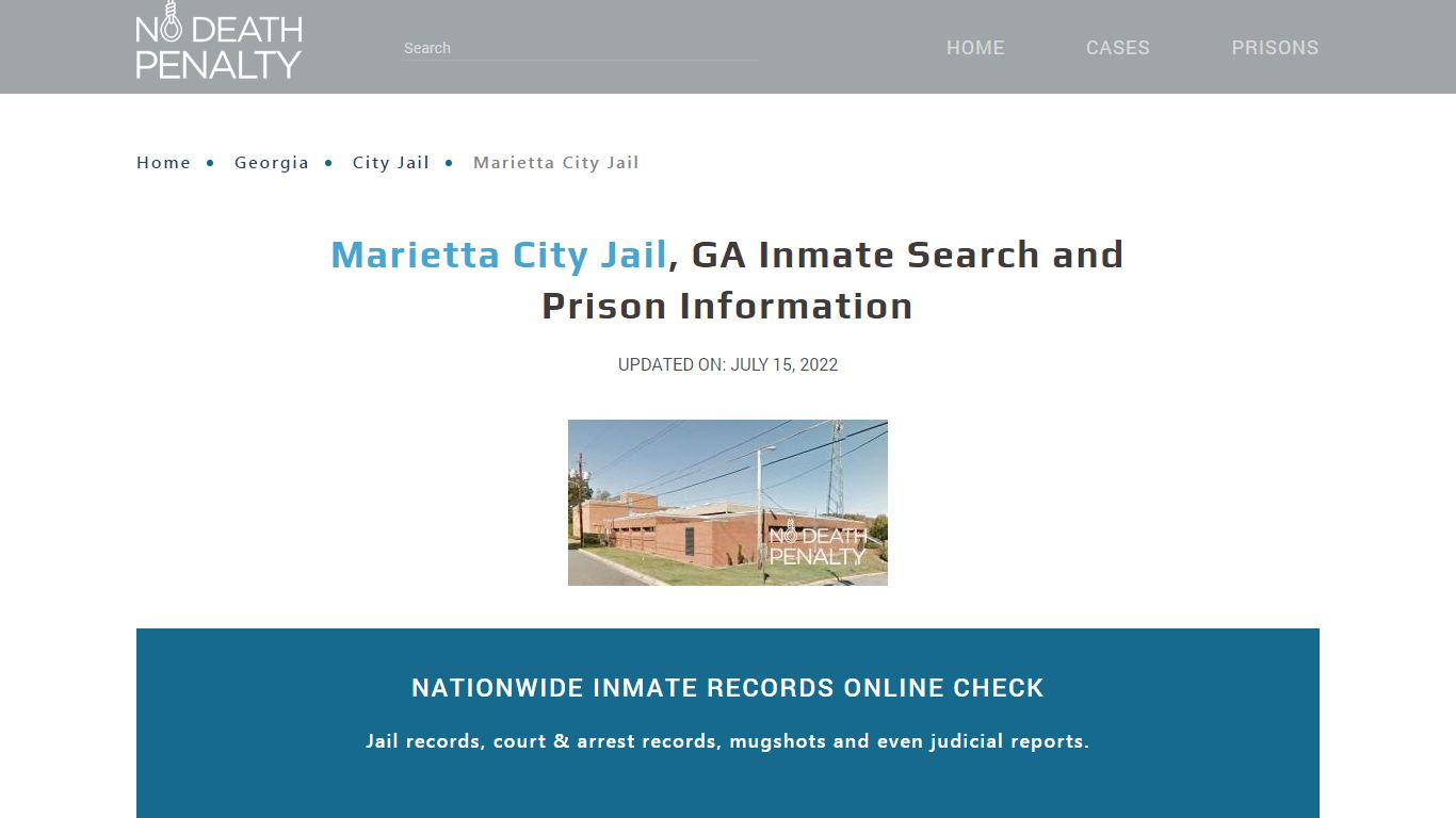 Marietta City Jail, GA Inmate Search, Visitation, Phone no ...